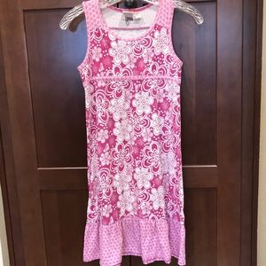 Girls Roxy Fuchsia Floral Sun Dress
